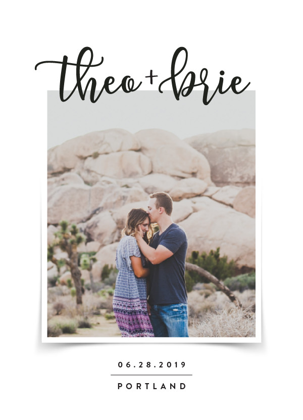 'Favorite Photo (Cream)' Save the Date 'Favorite Photo (Cream)' Save the Date